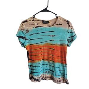 Tryst By Matthew Tye Dye Womens T Shirt Large